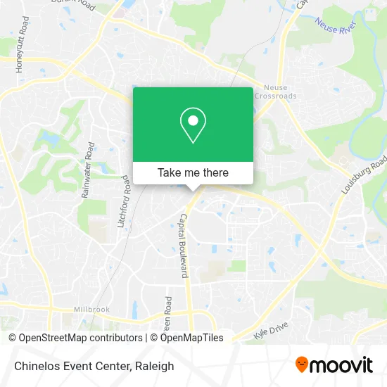 Chinelos Event Center map
