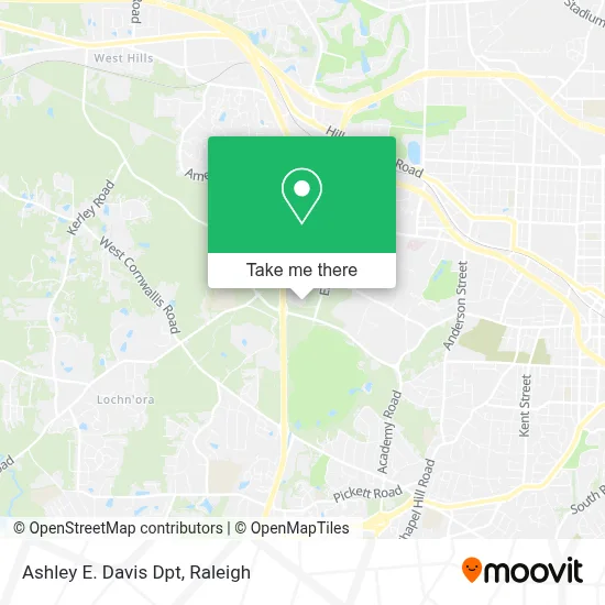 Ashley E. Davis Dpt map