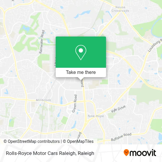 Rolls-Royce Motor Cars Raleigh map