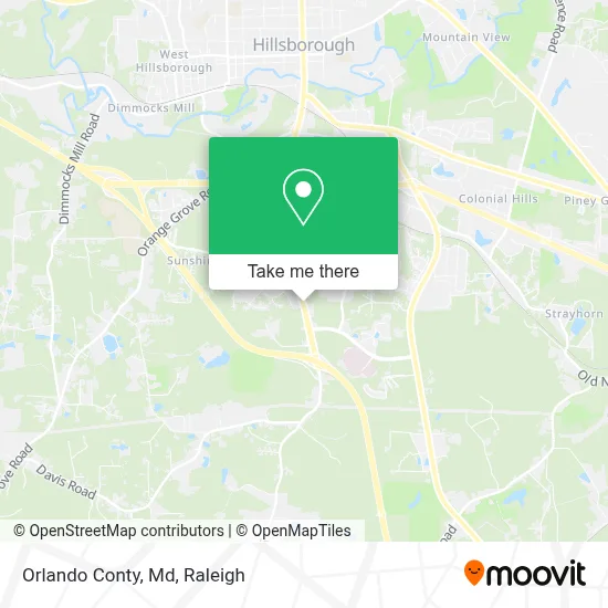 Orlando Conty, Md map