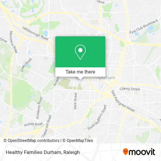 Healthy Families Durham map