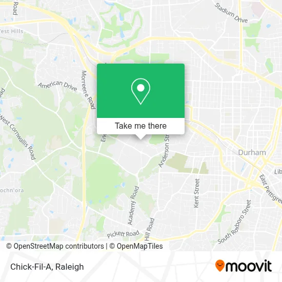 Chick-Fil-A map