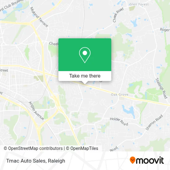 Tmac Auto Sales map