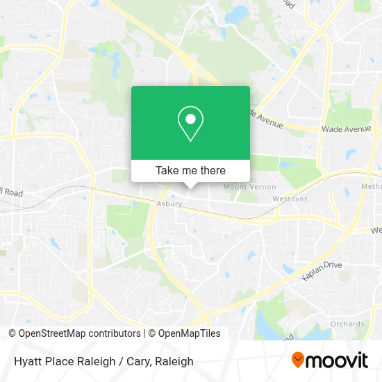 Hyatt Place Raleigh / Cary map