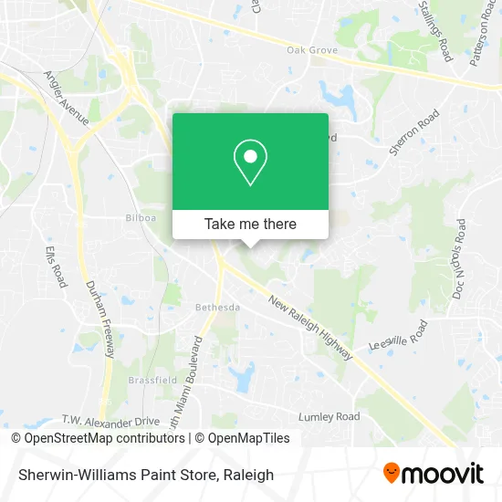Sherwin-Williams Paint Store map