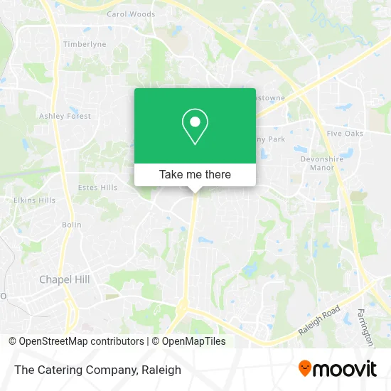 The Catering Company map