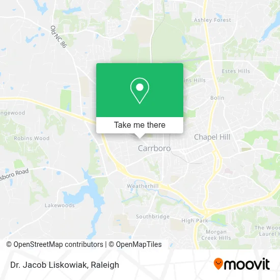 Dr. Jacob Liskowiak map