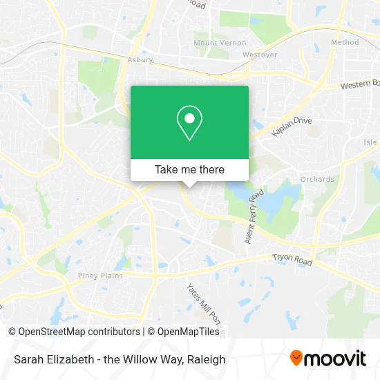 Sarah Elizabeth - the Willow Way map