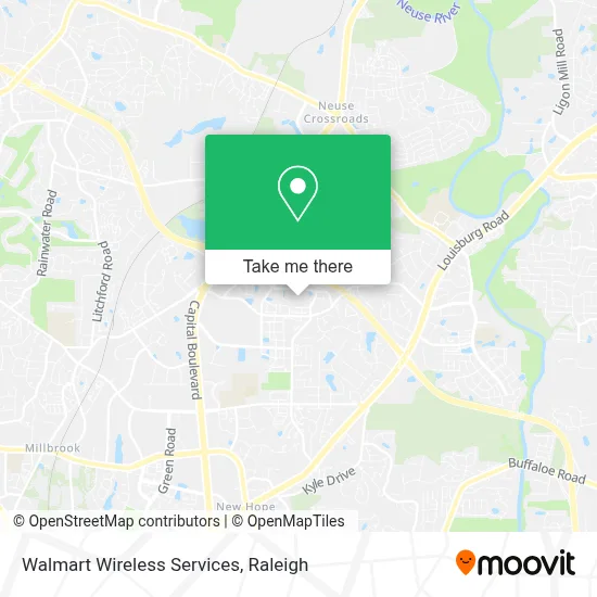 Walmart Wireless Services map