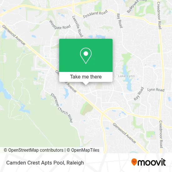 Camden Crest Apts Pool map