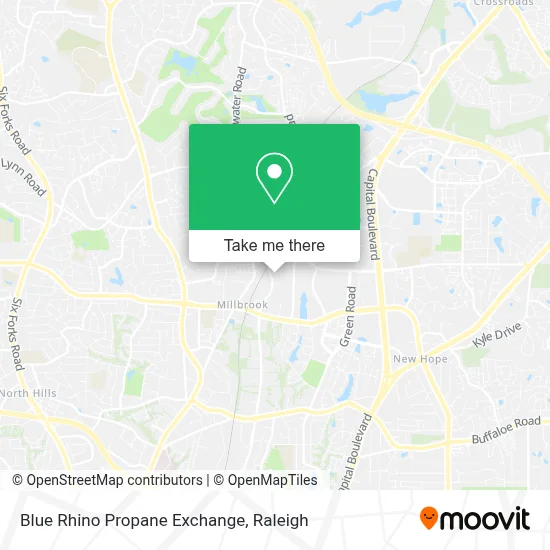 Blue Rhino Propane Exchange map