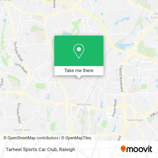Tarheel Sports Car Club map