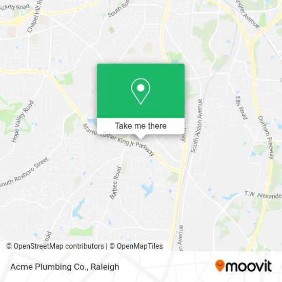 Acme Plumbing Co. map
