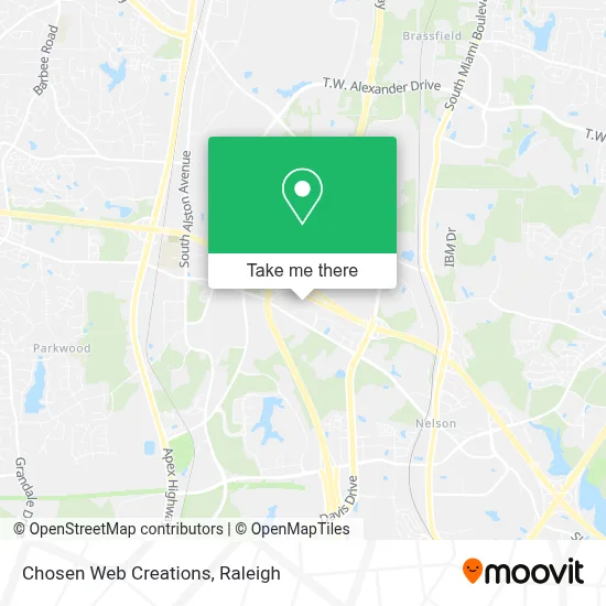 Chosen Web Creations map