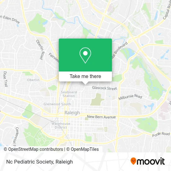 Nc Pediatric Society map