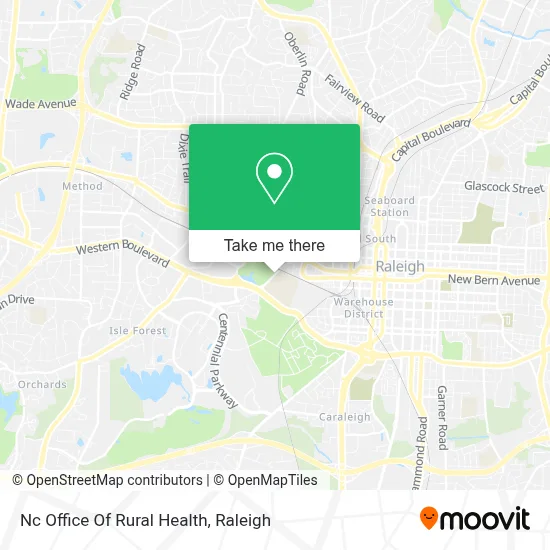 Nc Office Of Rural Health map