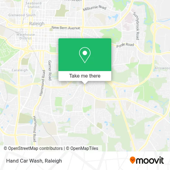 Hand Car Wash map