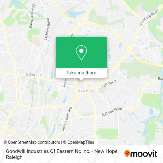 Goodwill Industries Of Eastern Nc Inc. - New Hope map