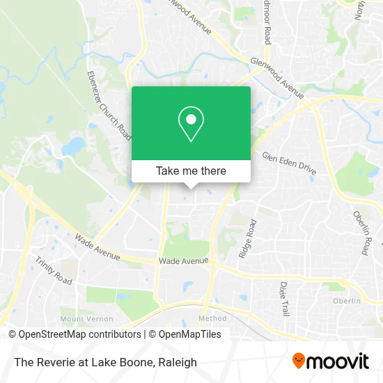 The Reverie at Lake Boone map
