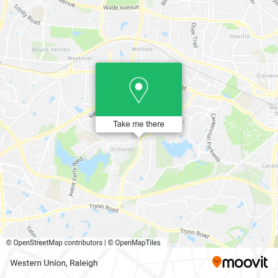 Western Union map