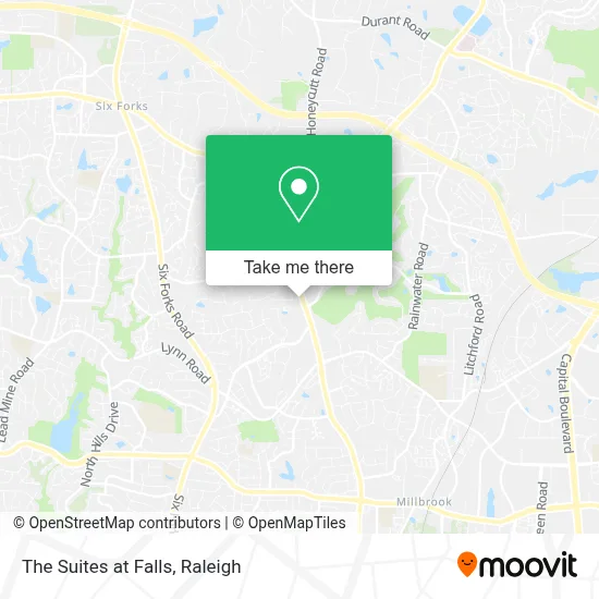 The Suites at Falls map
