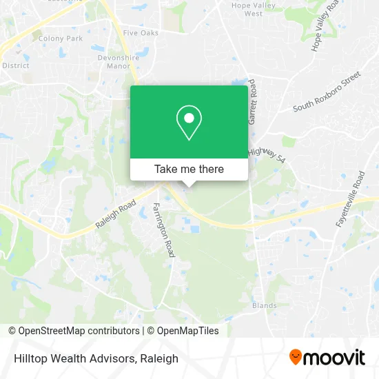 Hilltop Wealth Advisors map