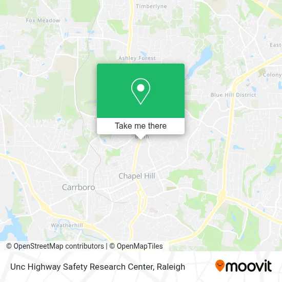 Unc Highway Safety Research Center map