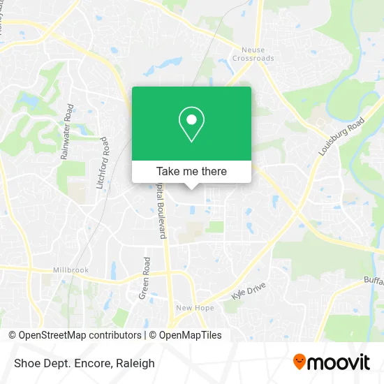 Shoe Dept. Encore map