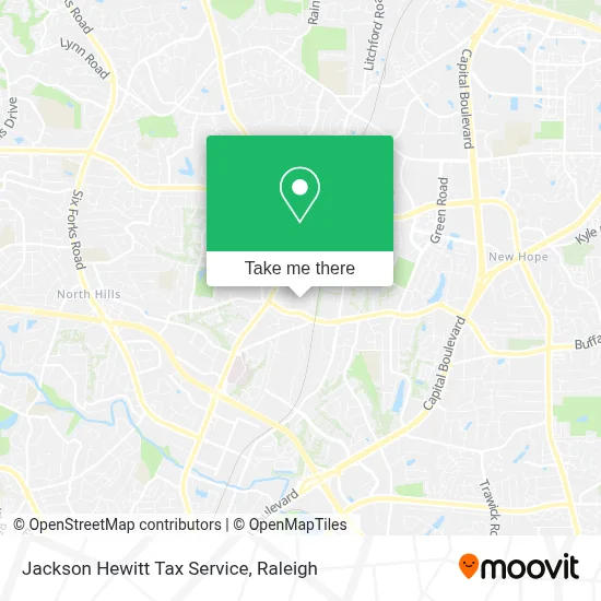 Jackson Hewitt Tax Service map