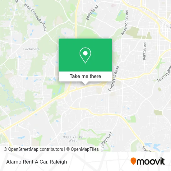 Alamo Rent A Car map