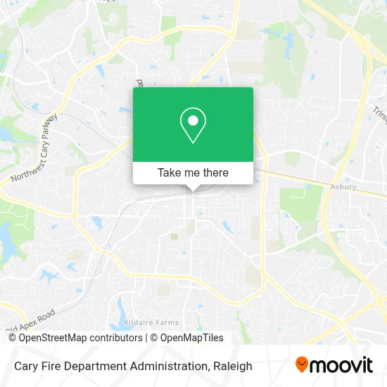 Cary Fire Department Administration map