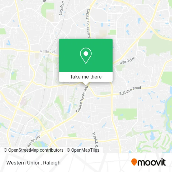 Western Union map