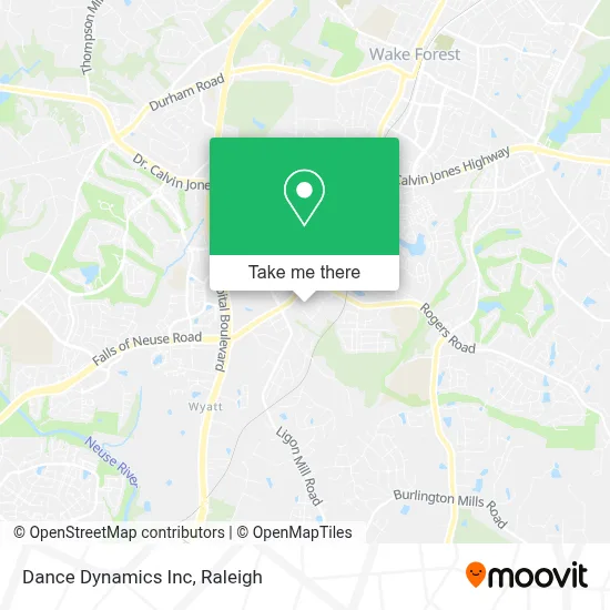 Mapa de Dance Dynamics Inc
