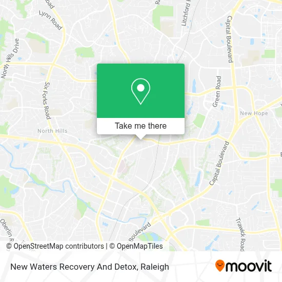 New Waters Recovery And Detox map