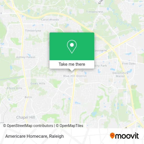Americare Homecare map