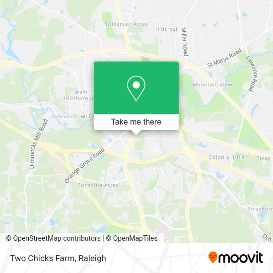 Two Chicks Farm map
