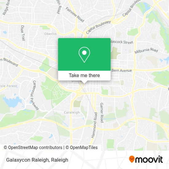 Galaxycon Raleigh map