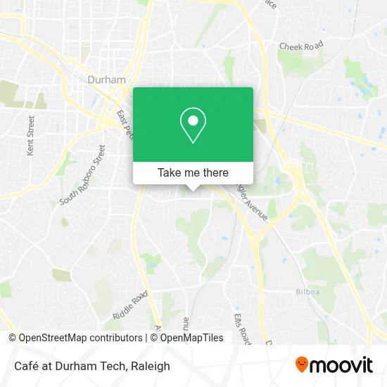 Café at Durham Tech map