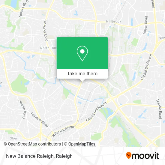 New Balance Raleigh map