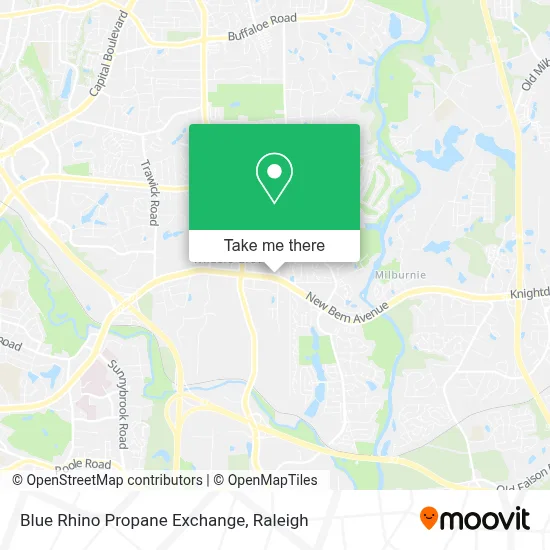 Blue Rhino Propane Exchange map