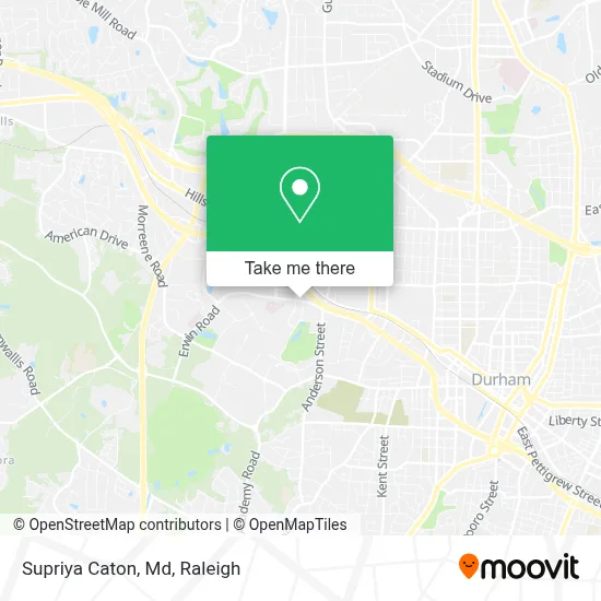 Supriya Caton, Md map
