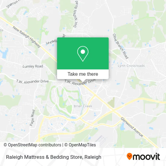 Raleigh Mattress & Bedding Store map