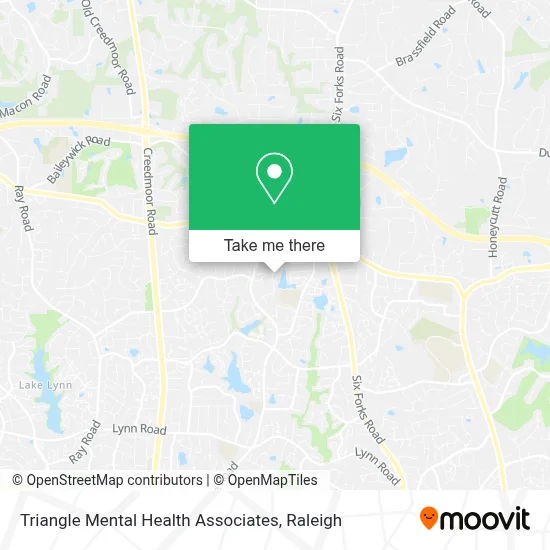 Triangle Mental Health Associates map