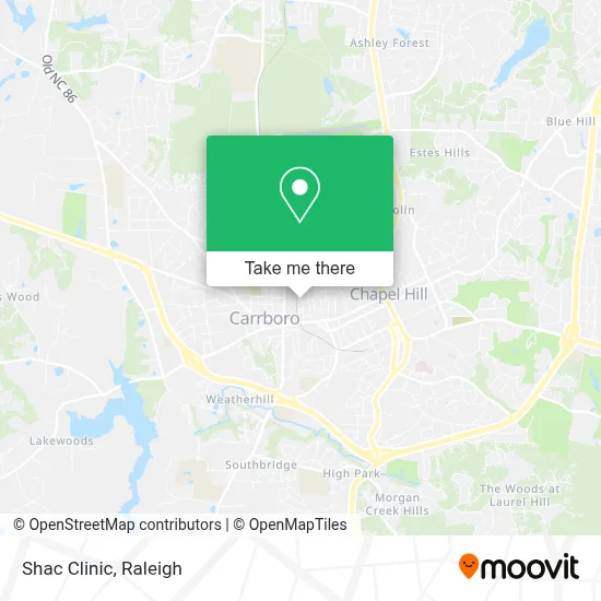 Shac Clinic map