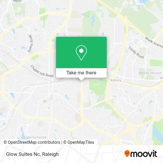 Glow Suites Nc map