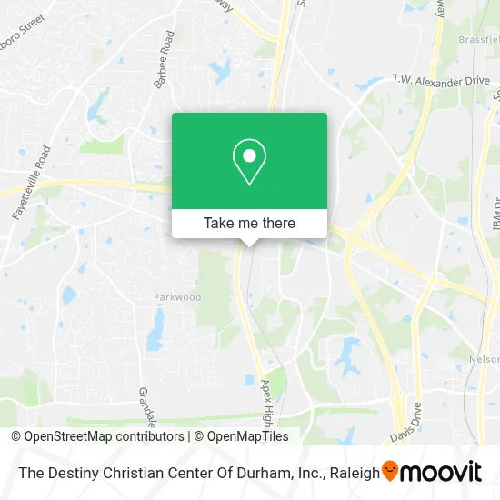 The Destiny Christian Center Of Durham, Inc. map