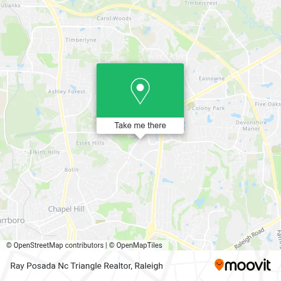 Ray Posada Nc Triangle Realtor map