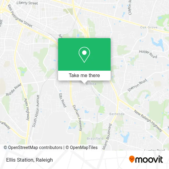 Ellis Station map