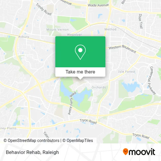Behavior Rehab map