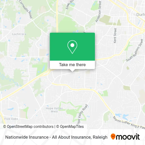 Nationwide Insurance - All About Insurance map